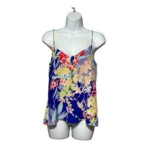Yumi Kim Vibrant Floral Camisole in Blue and Pink